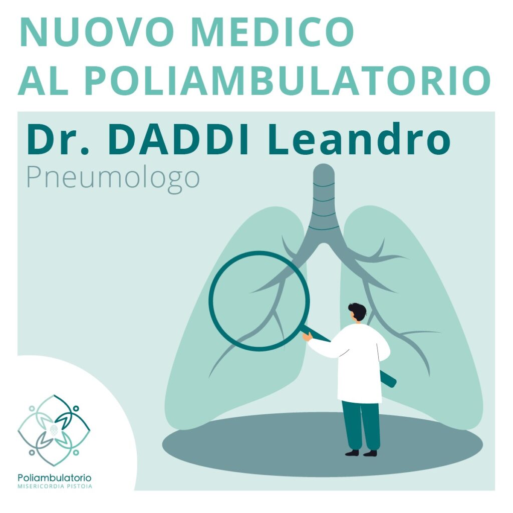 NUOVO MEDICO NELLA BRANCA DI PNEUMOLOGIA DR. LEANDRO DADDI