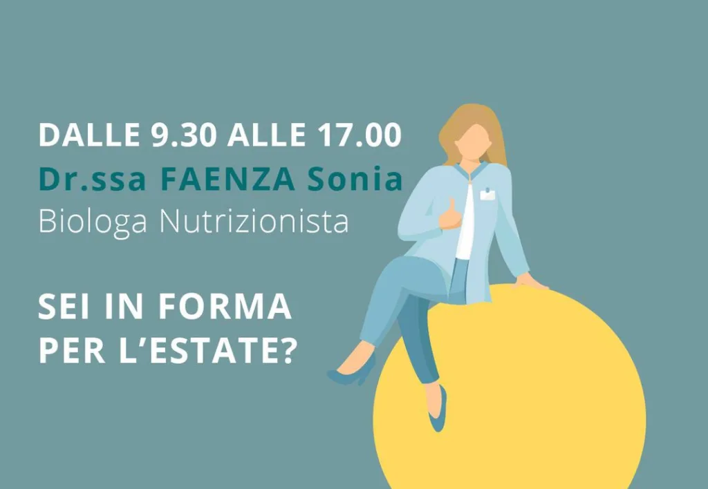 8 Giugno: visita nutrizionale con la Dr.ssa Faenza